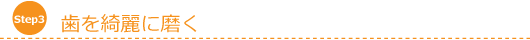 歯を綺麗に磨く